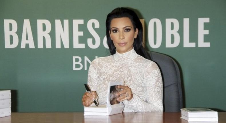 Kim Kardashian's at a 'Selfish' book signing event