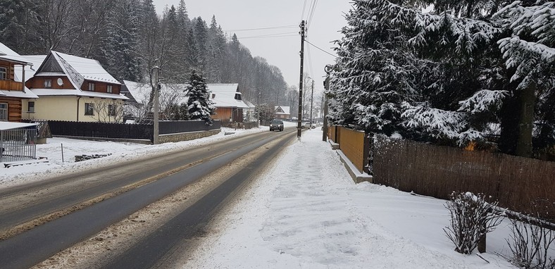 Ul. Tatrzańska w Poroninie