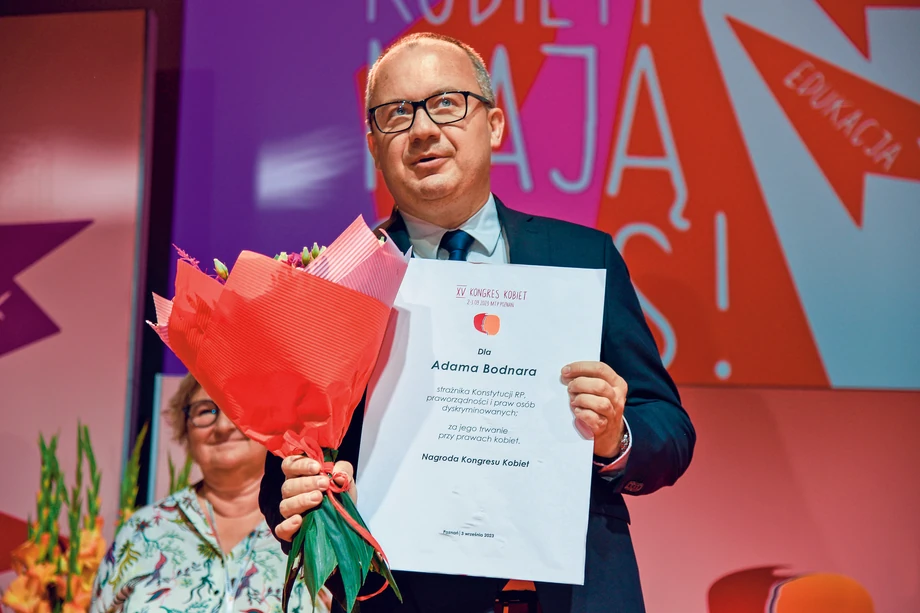 Adam Bodnar, były rzecznik praw obywatelskich, otrzymał Męską Nagrodę Kongresu Kobiet 2023.