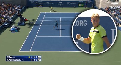 Polak błysnął geniuszem na US Open. Zagranie roku! [WIDEO]