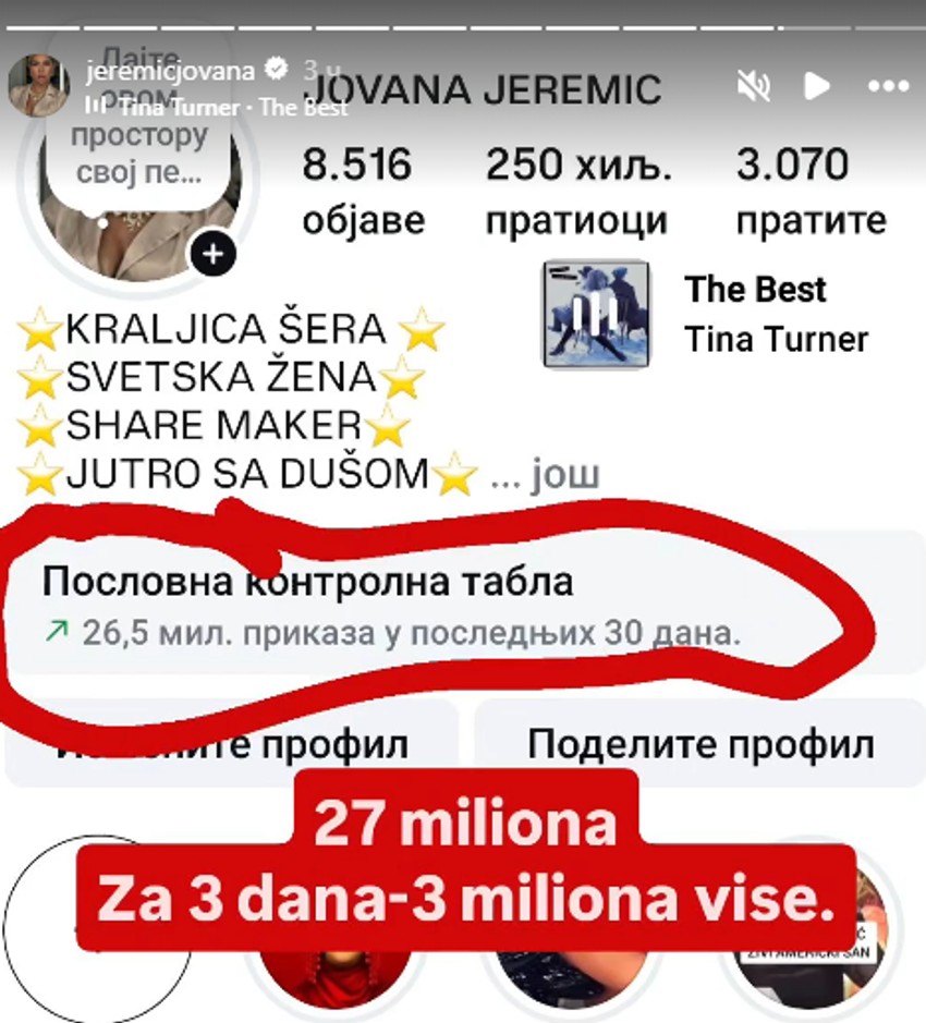 Jovana pokazala izveštaj