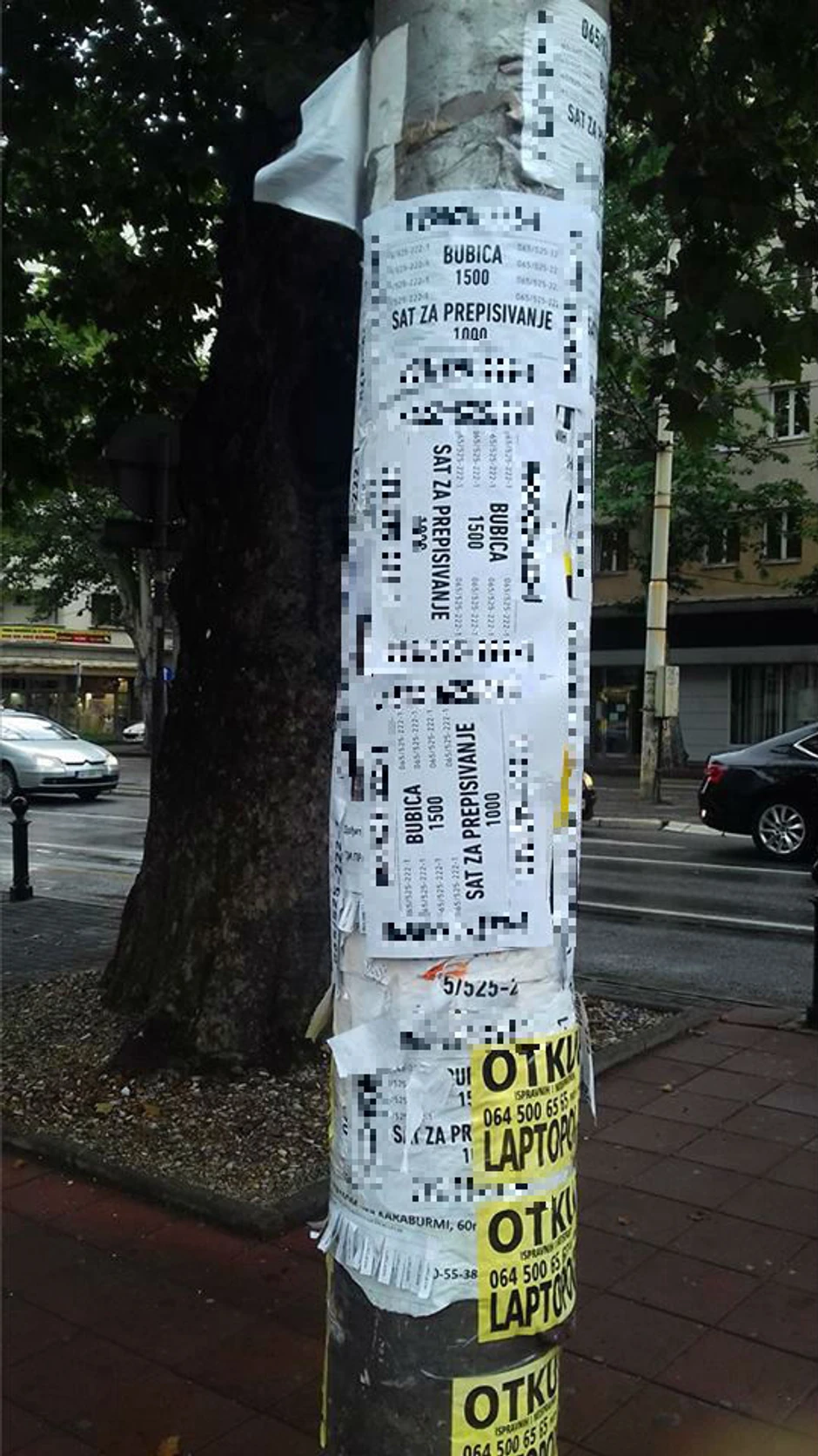 Posle otkupa laptopova grad je oblepljen oglasima za iznajmljivanje bubica