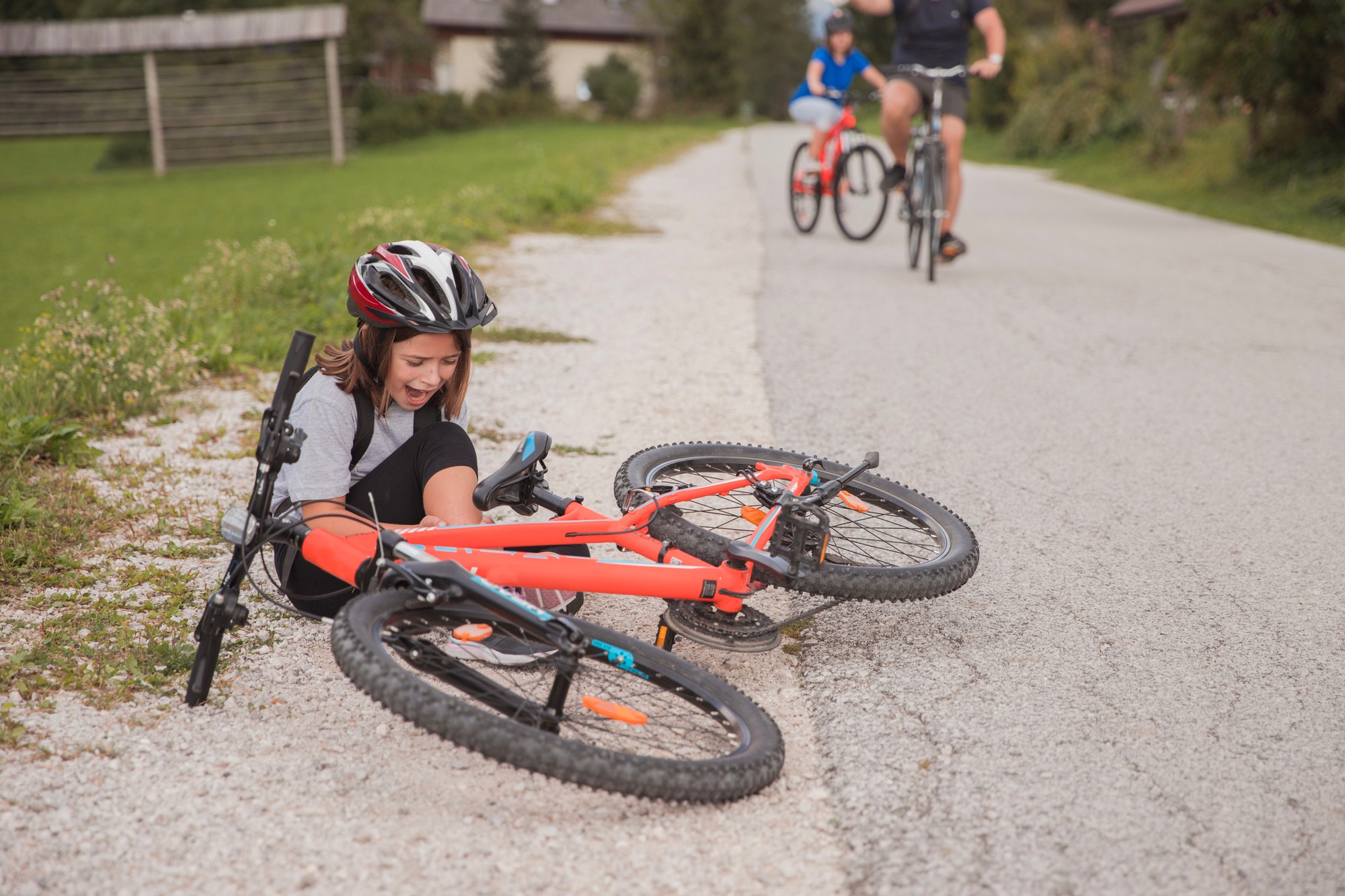 Časté sú aj úrazy detí na bicykloch.