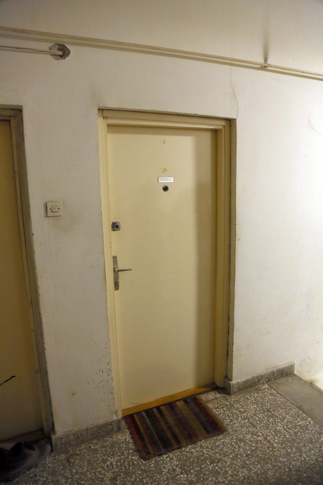 The apartment where the young man was killed