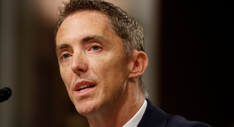 Keith Enright, chief privacy officer at Google LLC, testifies before the Senate Commerce, Science and Transportation Committee on safeguards for consumer data privacy in Washington, DC.Joshua Roberts/Reuters