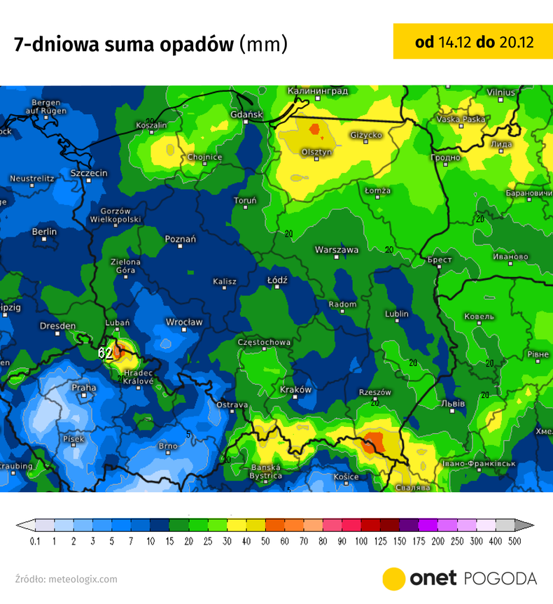 Kolejne dni zapowiadają się bardzo deszczowo