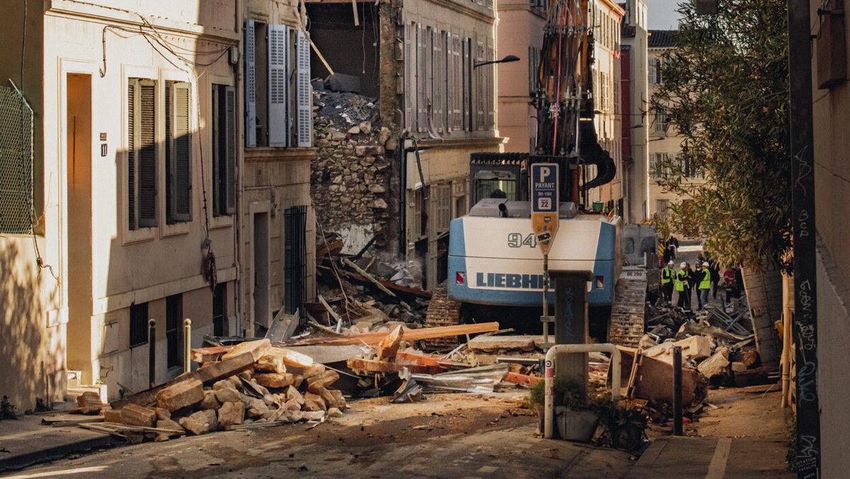 Zawalony budynek w Marsylii. Rośnie liczba ofiar
