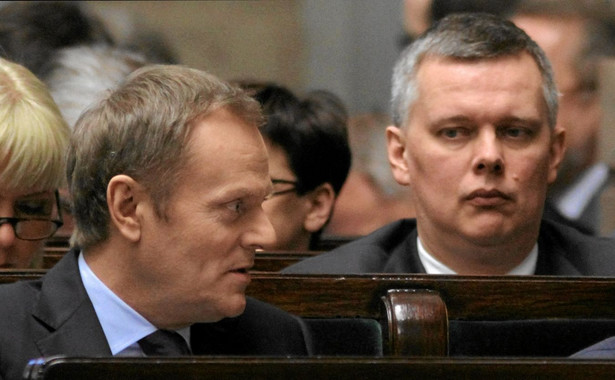 Donald Tusk i Tomasz Siemoniak w Sejmie