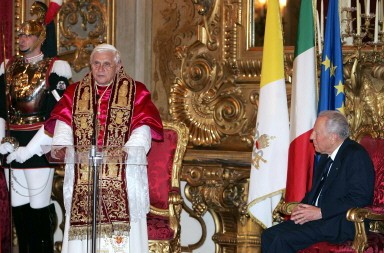 ITALY-POPE-CIAMPI-VISIT