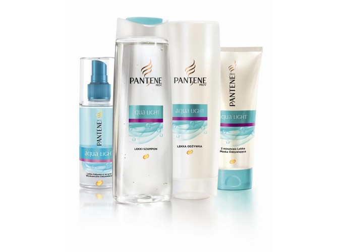 Kosmetyki do włosów Pantene Aqua Light