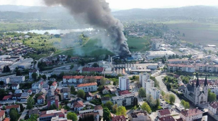 Felrobbant egy szlovén pirotechnikai cég, sokan megsérültek / Fotó: Twitter 