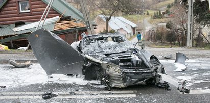 To pijany policjant rozbił porsche!