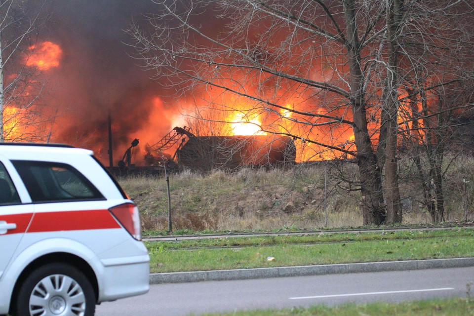 Pożar cystern w Białymstoku, fot. Agencja Glinka