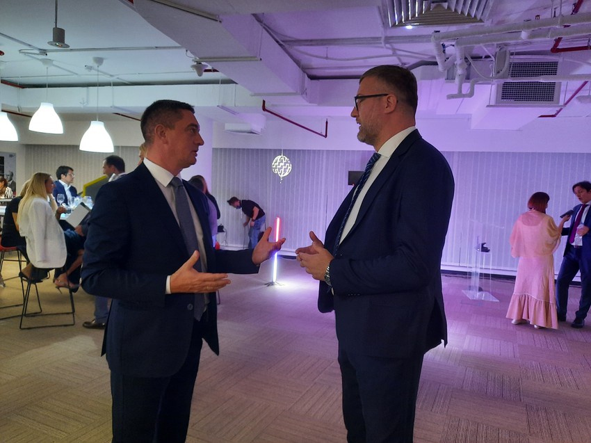 Direktori Garancijskog i Razvojnog fonda Vojvodine  Đorđe Raković i Goran Savić 