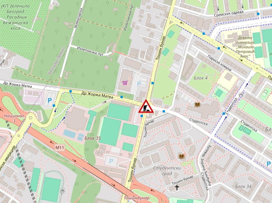 Radovi na Novom Beogradu