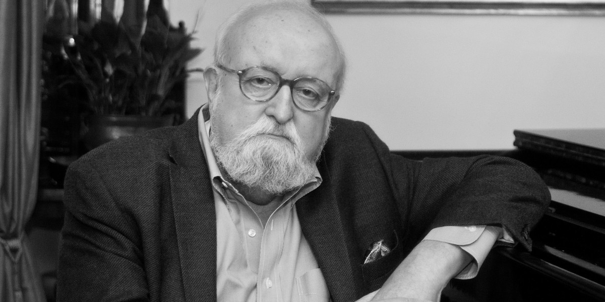 Wybitny polski kompozytor Krzysztof Penderecki.