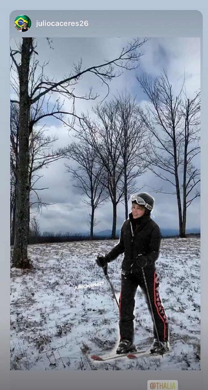 Talija na skijanju 