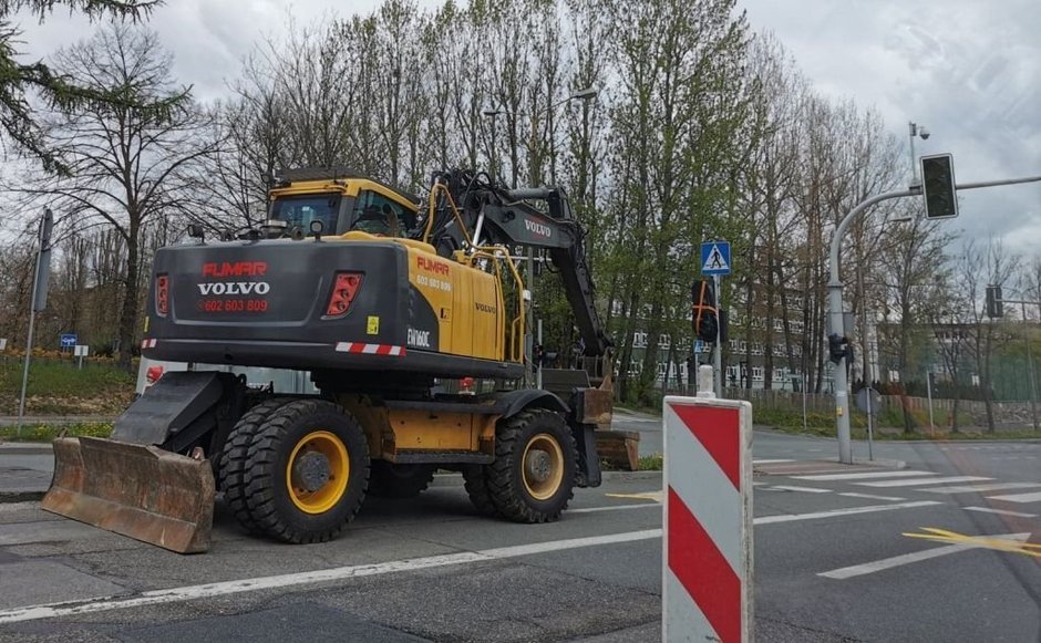 Przygotowania do remontu ul. Warszawskiej w Bielsku