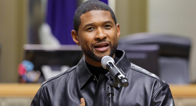Usher in Las Vegas in October 2023. [Image Credit: Ethan Miller/Getty Images]