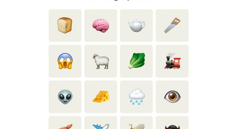Players were expected to find the connections between four groups of emojis instead of words.NYT