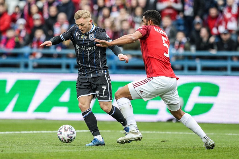 Pilka nozna. PKO Ekstraklasa. Wisla Krakow - Lech Poznan. 08.03.2020