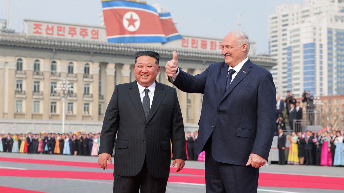 Aleksandar Lukašenko i Kim Džong Un