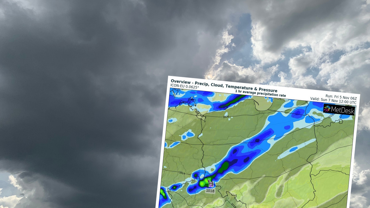 Prognoza pogody na weekend 6-7 listopada. Polska będzie podzielona