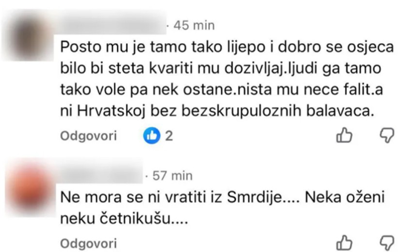 Uvrede na račun Jakova Jozinovića