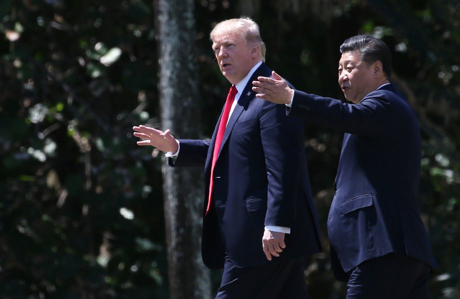 Donald Trump and Xi Jinping.