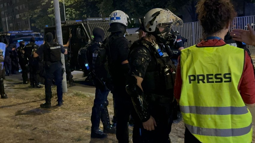 novi beograd policija studenti protest blokada