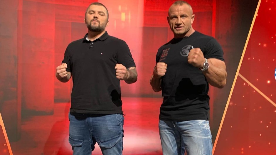 KSW 61. Od lewej: Łukasz "Juras" Jurkowski i Mariusz "Pudzian" Pudzianowski