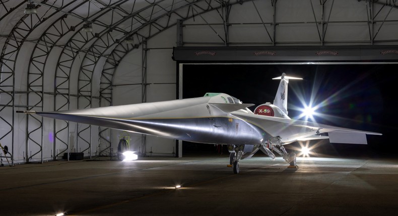 The experimental quiet supersonic aircraft X-59.Lockheed Martin/Garry Tice/Handout via REUTERS