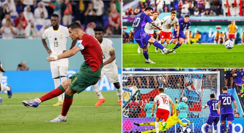 Cristiano Ronaldo et Lionel Messi ont obtenu trois penalties à la Coupe du monde, ce qui représente 27,3 % du grand total du Mondial. Crédit photo : @FIFAWorldCup @ESPNFC Source : Twitter