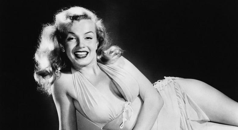 Marilyn Monroe during a photoshoot