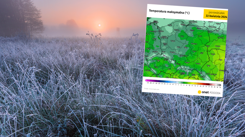 Nadchodzi apogeum obecnej fali chłodów (screen: meteologix.com)