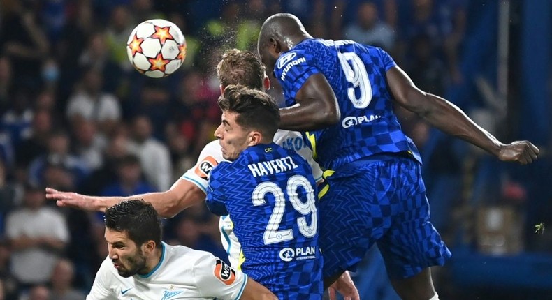 Romelu Lukaku (right) scored on his Champions League debut for Chelsea Creator: DANIEL LEAL-OLIVAS