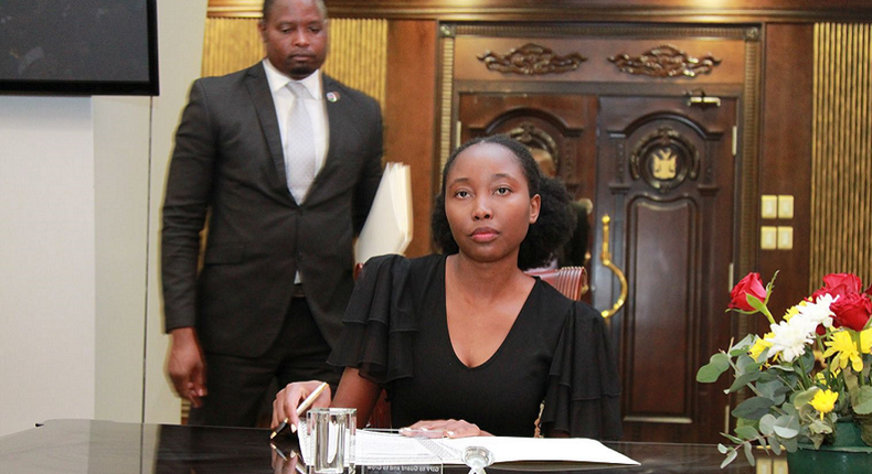 Namibia's youngest Minister and MP, Emma Theofilus,  (Credit: New Era Live)