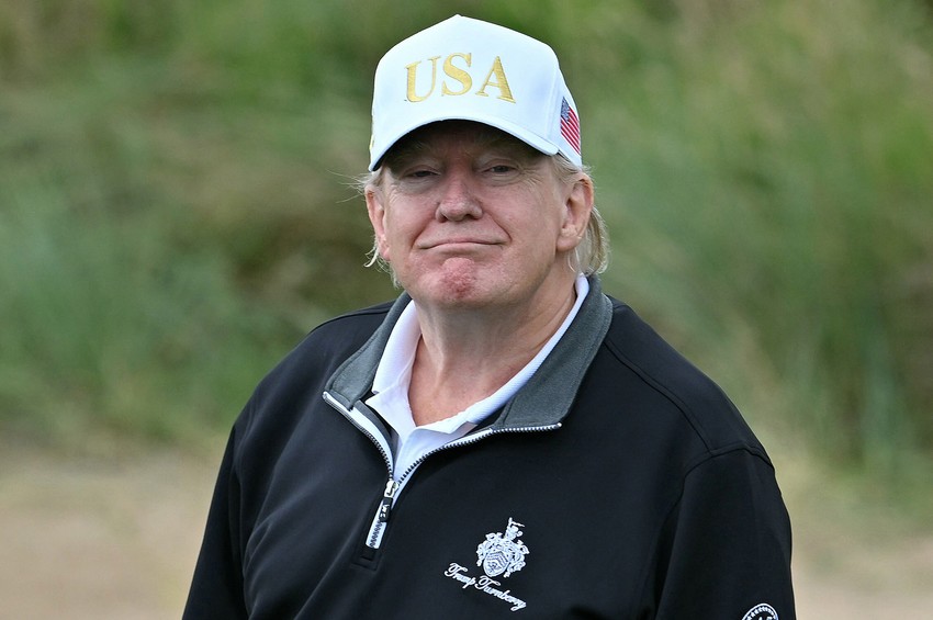 Donald Tramp na terenu za golf