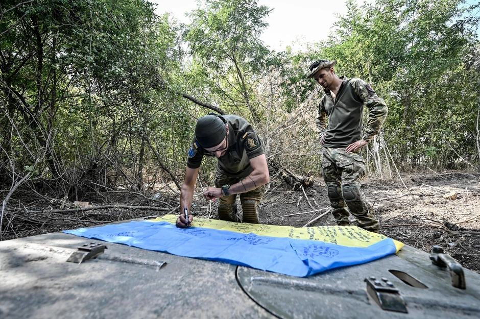Ukrajinski vojnici kod Robotina