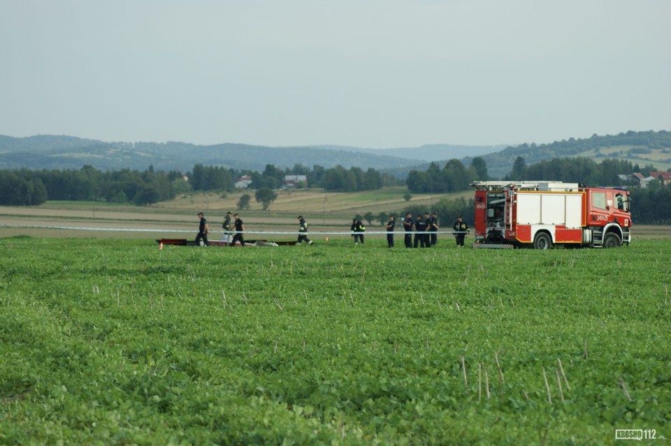 Wypadek awionetki pod Krosnem