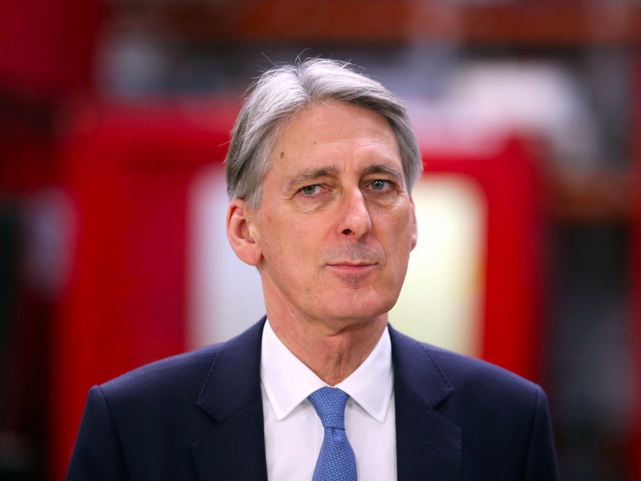 Britain's Chancellor of the Exchequer Philip Hammond praised Funding Circle.