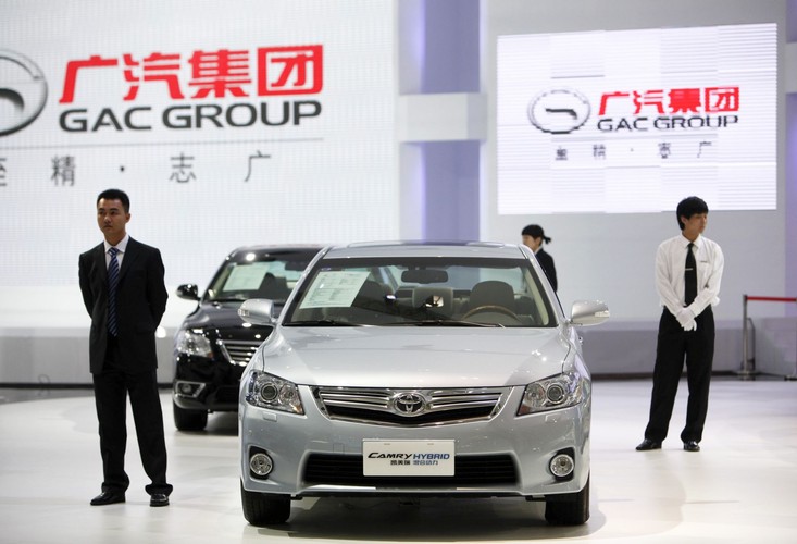 Hybrydowa toyota camry przeznaczona na chiński rynek.