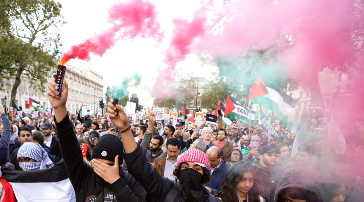 Izrael-ellenes tüntetés Londonban / Fotó: GettyImages