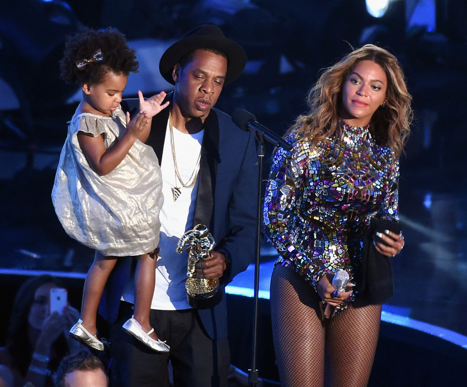 Beyonce, Jay Z i ich córka Blue Ivy w 2014 roku 