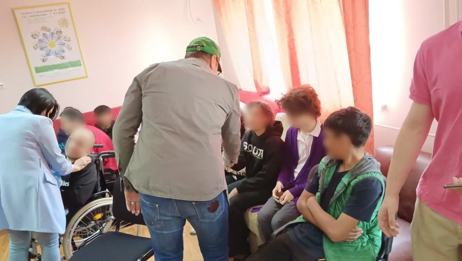 Aco Pejović u Domu u Nišu