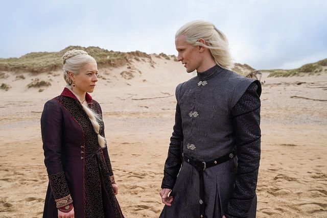 "House of the Dragon". Emma D'Arcy jako księżniczka Rhaenyra Targaryen i Matt Smith jako książę Daemon Targaryen