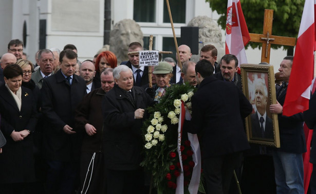 Jarosław Kaczyński na miesięcznicy smoleńskiej