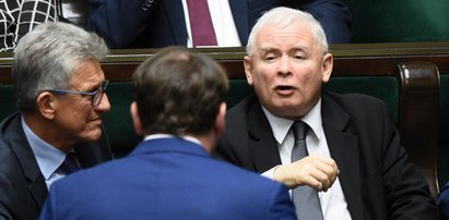 Jarosław Kaczyński pogonił posła w Sejmie. Wymowny FILM