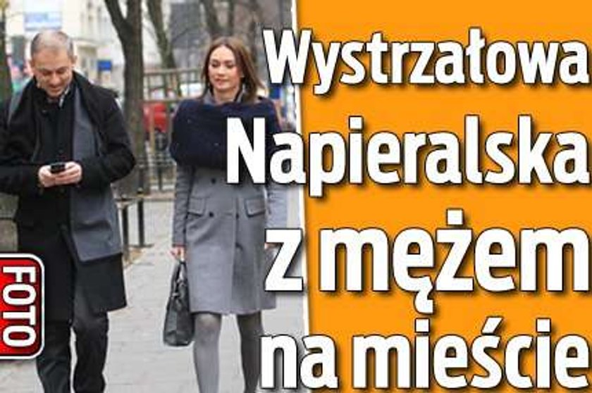 Wystrzałowa Napieralska z mężem na mieście. FOTO