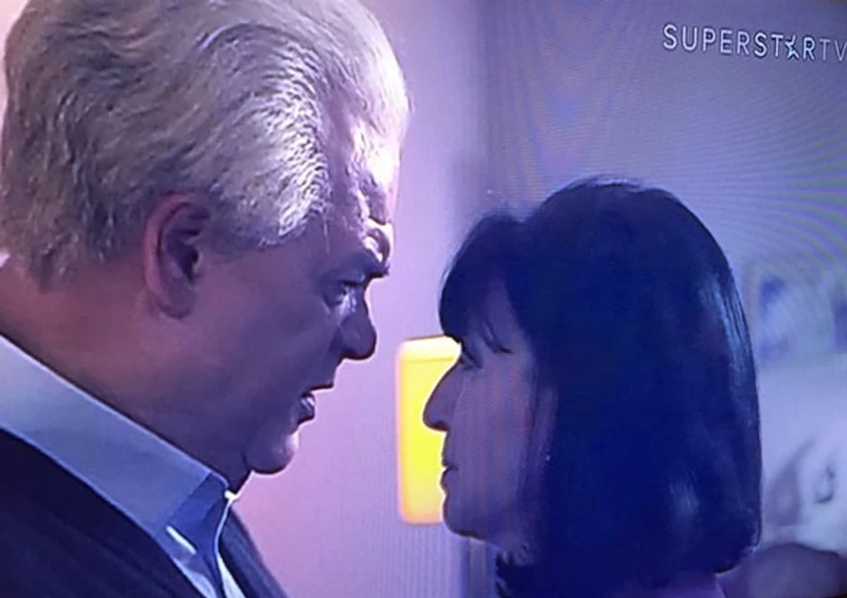 Boris Isaković i Mira Marković i ulozi Slobe i Mire u seriji "Porodica